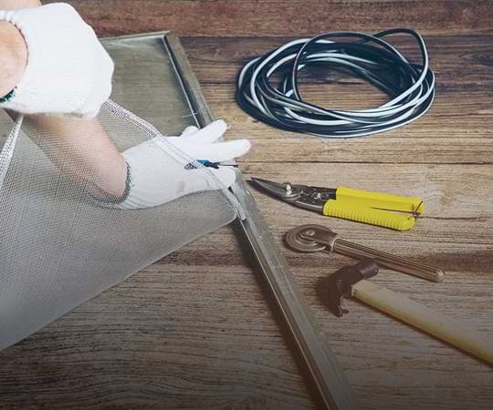 Mosquito mesh installation for windows and doors