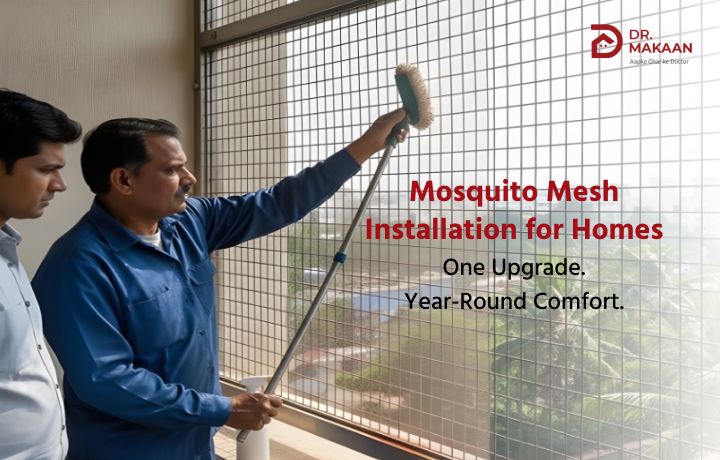 Mosquito mesh installation for homes showing window and door protection in 2026