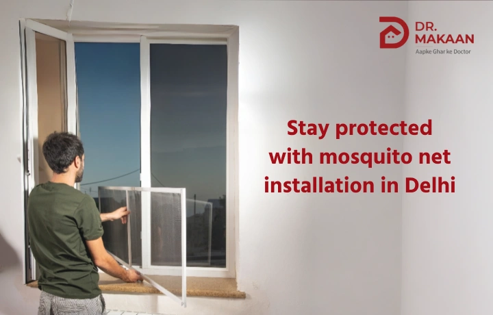 mosquito net installation Delhi apartment window protection service