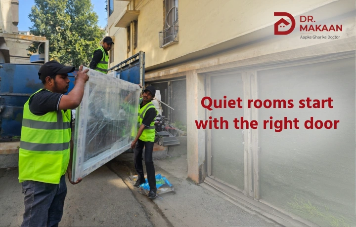 Soundproof door installation and noise reduction solution